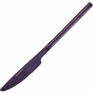 Нож столовый «Саппоро бэйсик»;сталь нерж.; фиолет.,матовый