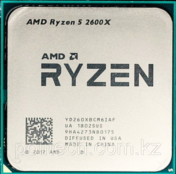 Процессор AMD Ryzen 5 2600X 3,6Гц (4,2ГГц Turbo)