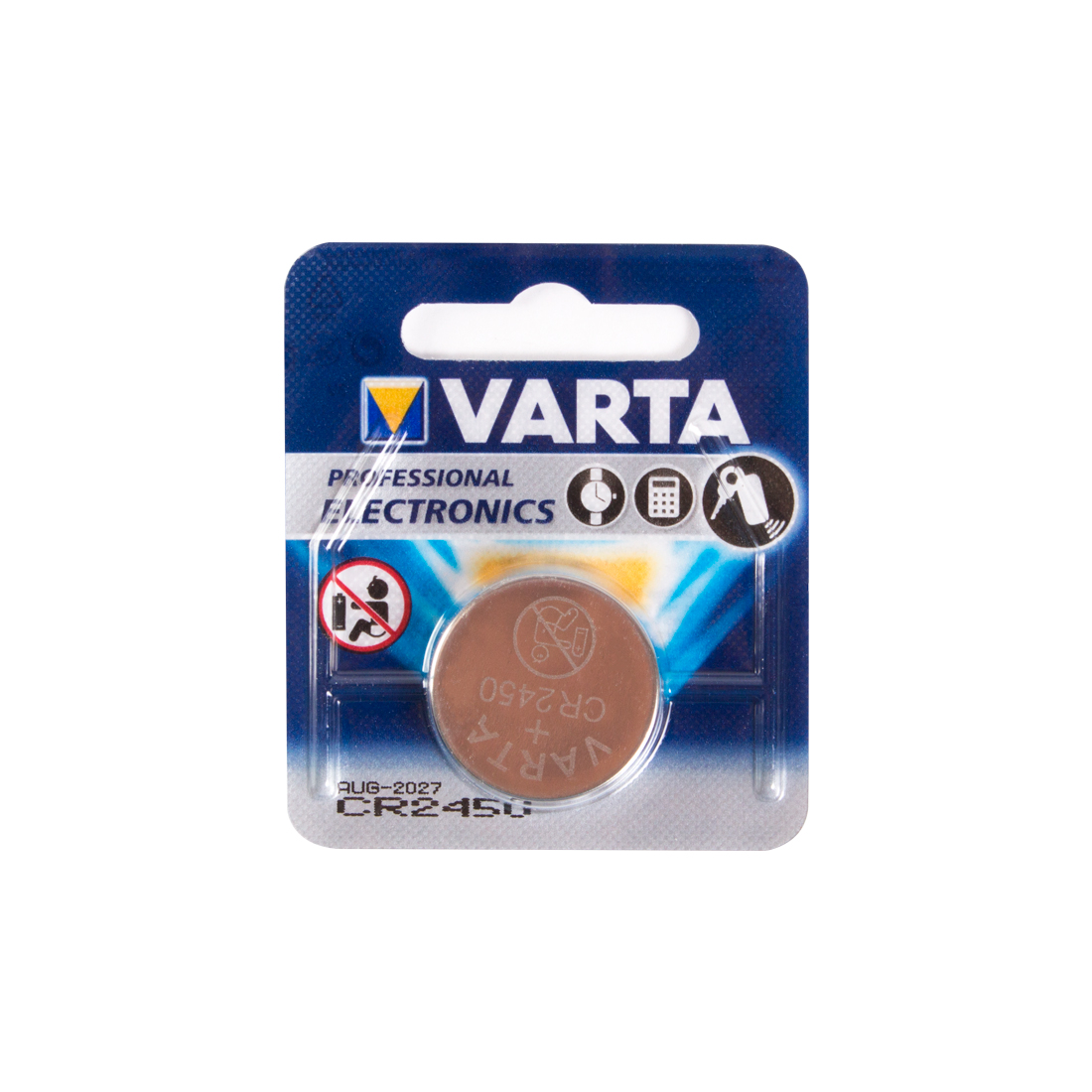 Батарейка VARTA Professional Electronics CR2450 3V 1 шт в блистере - фото 1 - id-p86439626
