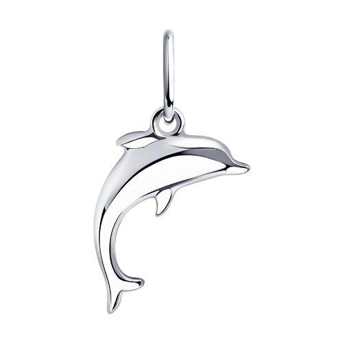 Подвеска Diamant (SOKOLOV) серебро с родием, без вставок 94-130-01091-1