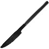 Нож столовый «Саппоро бэйсик»; сталь нерж.; L=85/220,B=18мм; черный,матовый
