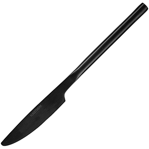 Нож десертный «Саппоро бэйсик»; сталь нерж.; L=200/100,B=16мм; черный,матовый - фото 1 - id-p86440136
