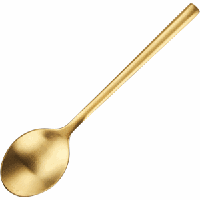 Ложка чайная «Саппоро бэйсик»; сталь нерж.; L=13,9см; золотой,матовый