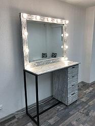 Парикмахерское визажное зеркало в стиле лофт BM-VZL-001