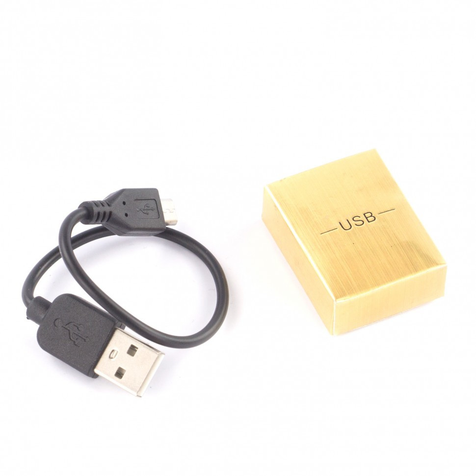 Подарочная электронная зажигалка с накладкой из малахита зарядка USB - фото 4 - id-p86476820