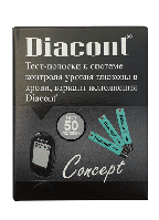 Тест-полоски для глюкометра Diacont Concept