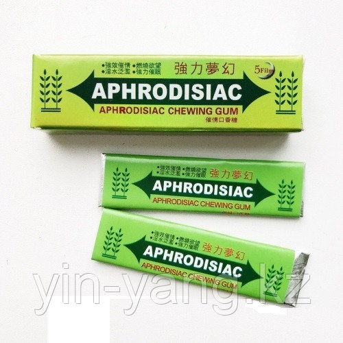 Возбуждающая жевательная резинка "Aphrodisiac", 5 штук