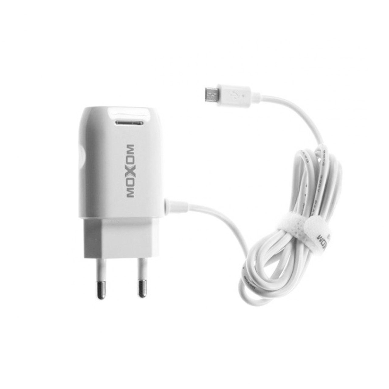 Сетевое зарядное устройство Moxom KH-10 с кабелем micro USB 1.5A White