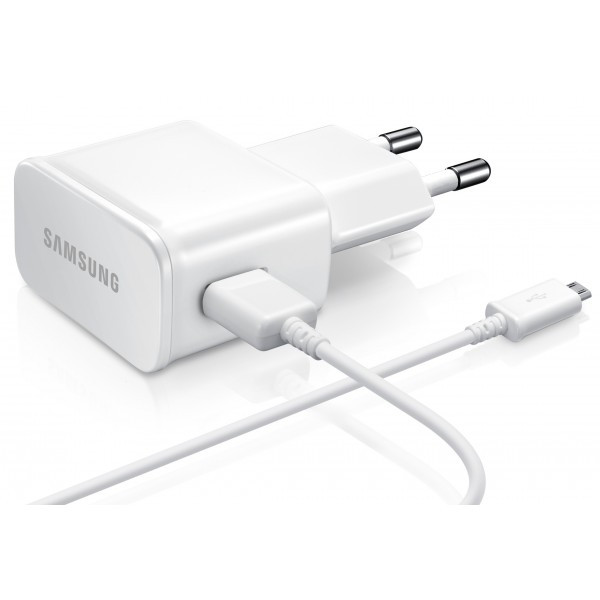 Сетевое зарядное устройство Samsung S7 с кабелем micro USB 9V-1.67A 5V-2.0A Original White Box