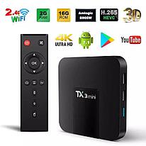 Андроид Смарт ТВ приставка smart tv box  TX3 mini (S905W) 2 16gb