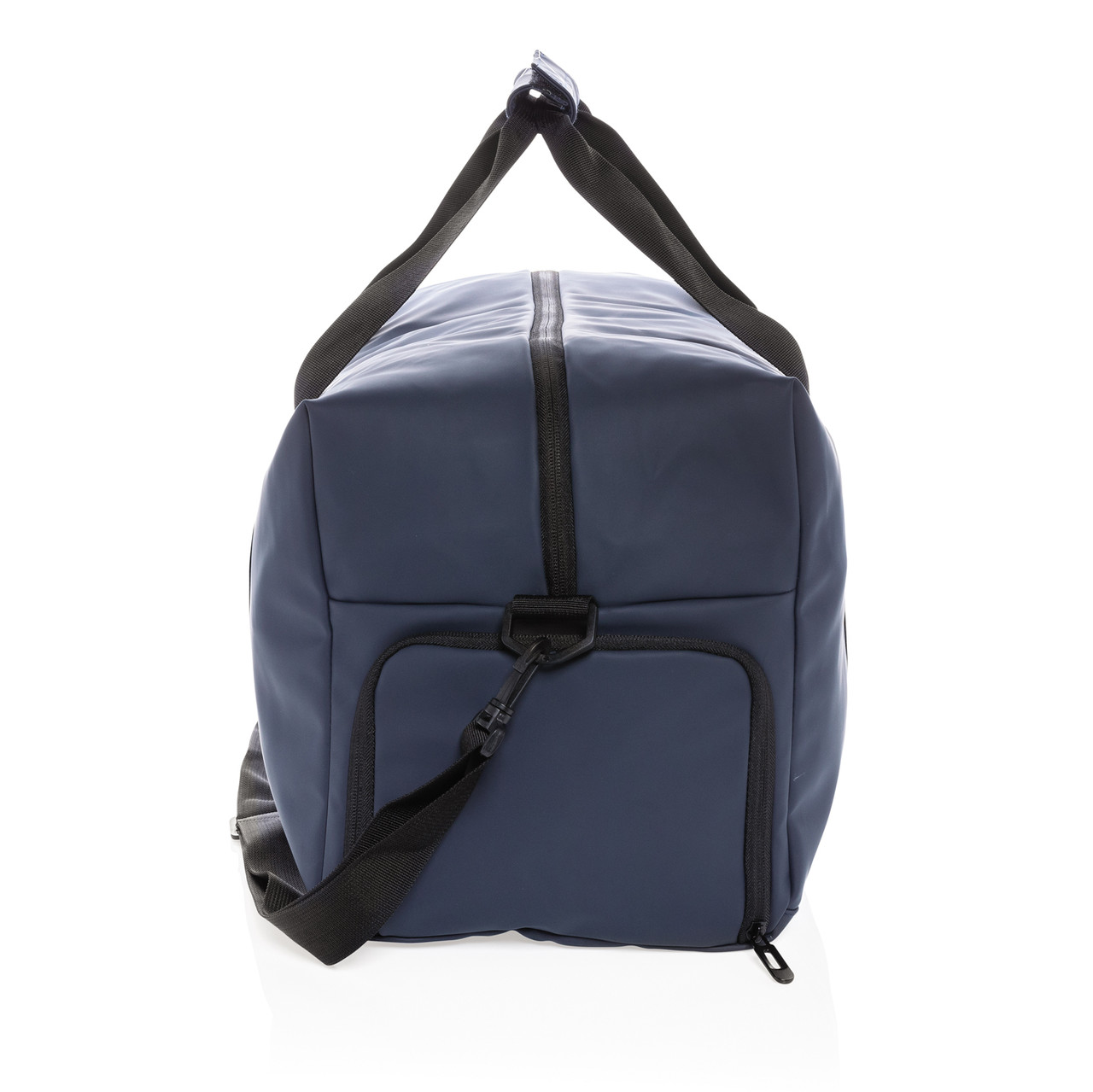 Спортивная сумка из гладкого полиуретана, темно-синяя - фото 3 - id-p86499197