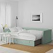 Диван-кровать угловой ХОЛЬМСУНД Нордвалла светло-зеленый ИКЕА, IKEA, фото 2
