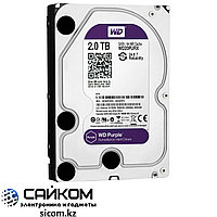 Жесткий диск WD Purple 2 TB PURX, Объем 1000 ГБ, 7200 об/мин
