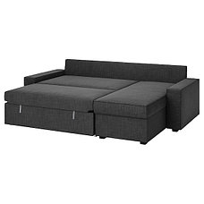 Диван-кровать угл. ВИЛАСУНД Хили темно-серый ИКЕА, IKEA, фото 3