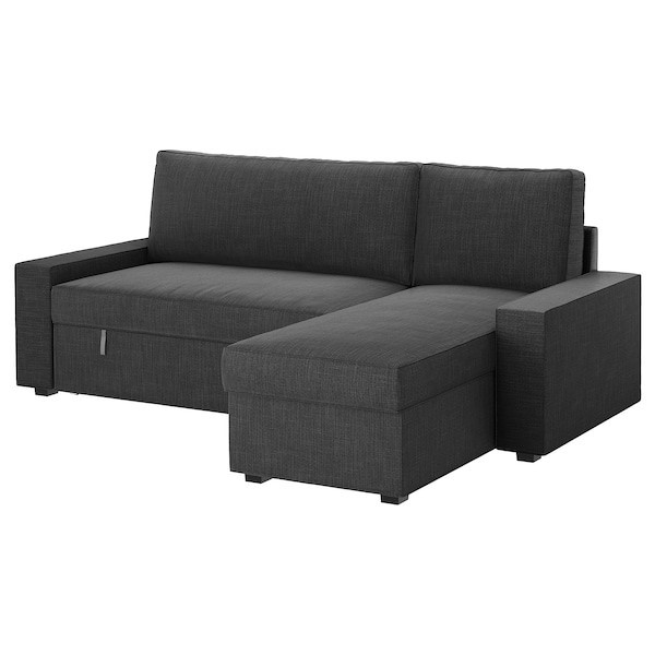 Диван-кровать угл. ВИЛАСУНД Хили темно-серый ИКЕА, IKEA