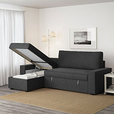 Диван-кровать угл. ВИЛАСУНД Хили темно-серый ИКЕА, IKEA, фото 3