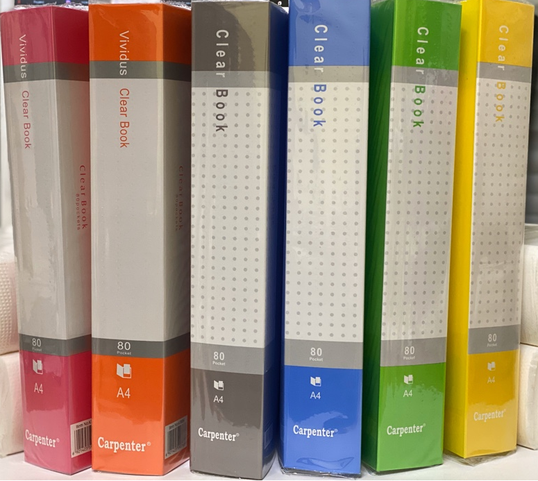 Папка А4 на  80 файлов ассорти неон.