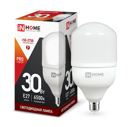Светодиодная лампа LED-HP-PRO 30W 6500K цоколь E27, фото 1