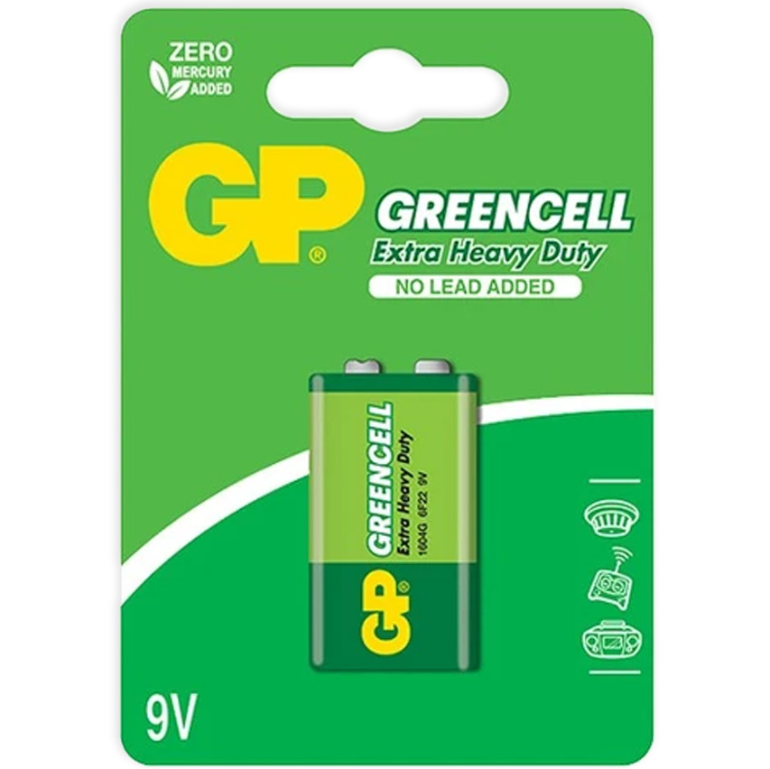 Батарейка Крона GP 1604G UE1 Greencell - фото 1 - id-p86500450
