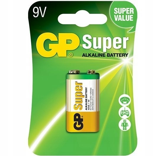 Батарейка GP Крона 9V Super Alkaline