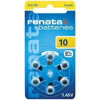 Батарейки для слуховых аппаратов Renata 10, 6шт
