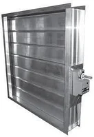 Клапан (заслонка) алюминиевый воздушный с электроприводом 1000 х 500