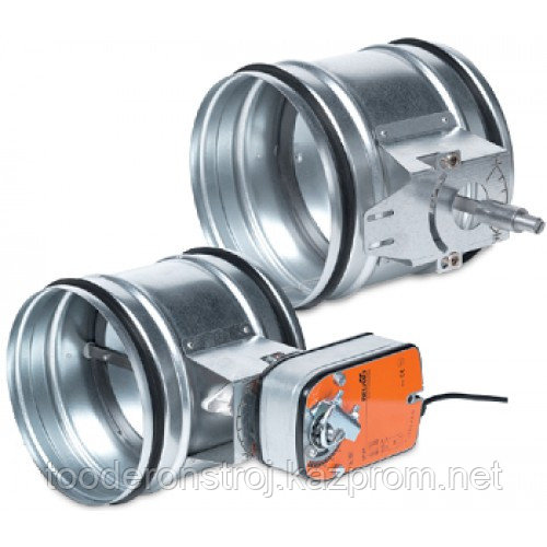 Клапан воздушный алюминиевый с электроприводом для вытяжной установки - фото 9 - id-p86500640