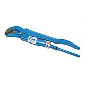Ключ Трубный КТР - 3 (2 дюйма ) губки под углом 45 градусов усов синие, шлифован. губ. (BTPO902)