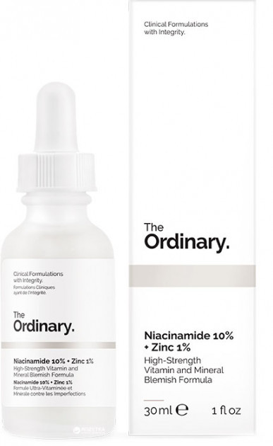 Сыворотка The Ordinary Niacinamide 10%+Zinc 1%