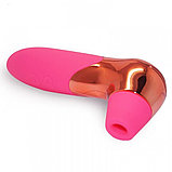 Вакуумный стимулятор клитора Pro-X5 Suck Massager розовый 16 см, фото 2