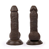 Реалистичный фаллоимитатор на присоске Bior toys Erowoman Realistic, коричневый 14х3,7 см (ER-30057-1), фото 3