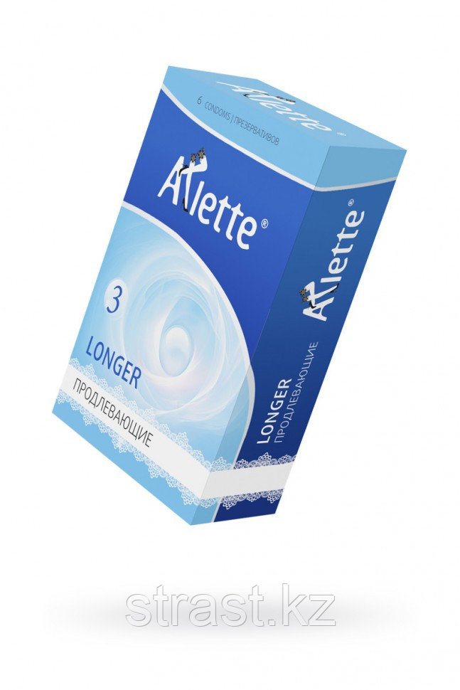 ПРЕЗЕРВАТИВЫ "ARLETTE" №6, LONGER ПРОДЛЕВАЮЩИЕ 6 ШТ.