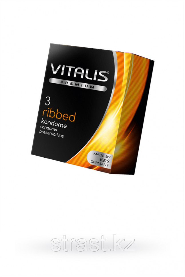 ПРЕЗЕРВАТИВЫ "VITALIS" PREMIUM №12 RIBBED - РЕБРИСТЫЕ (ШИРИНА 52MM) цена за штуку