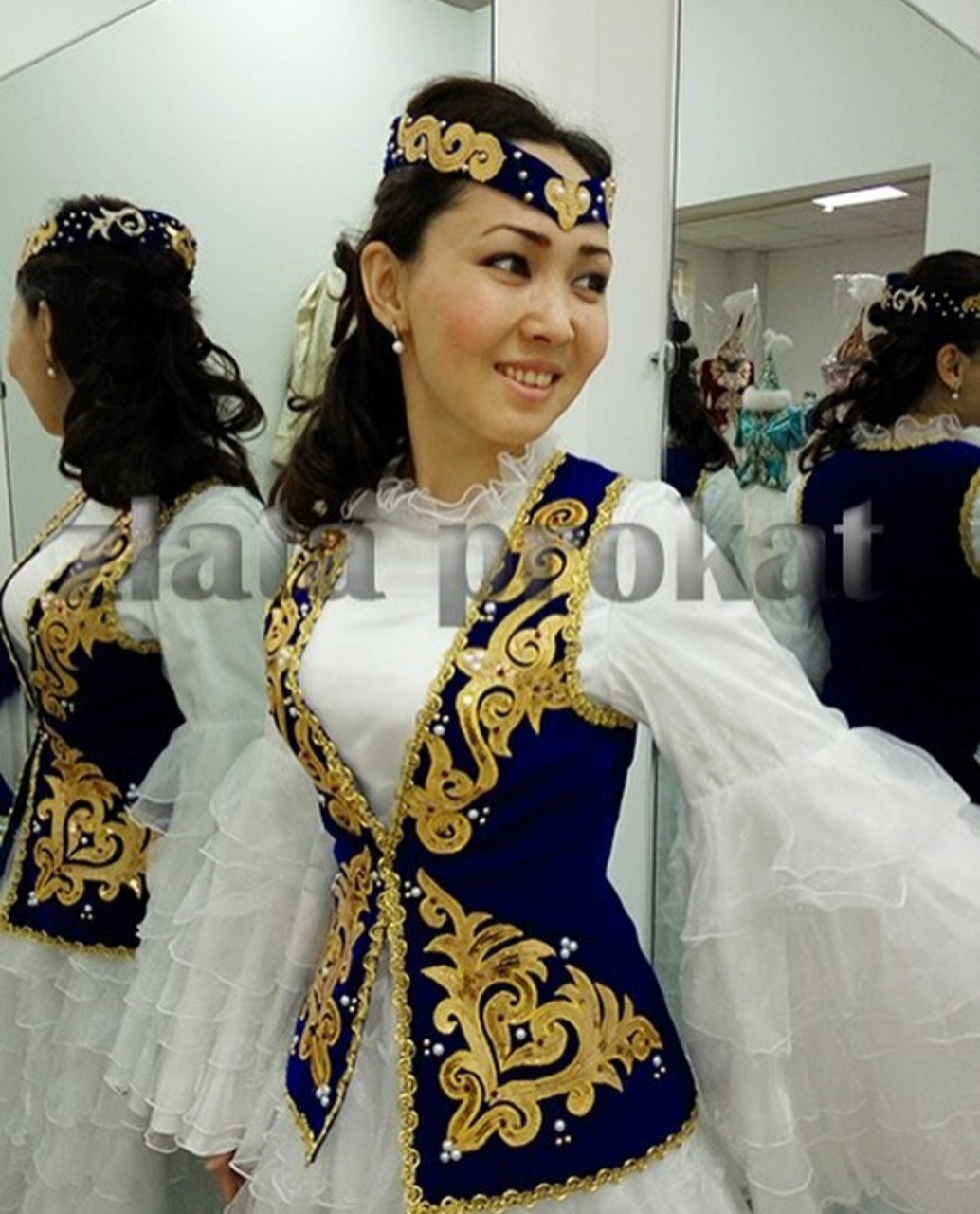 Стильные казахские костюмы женские прокат. - фото 2 - id-p86203034