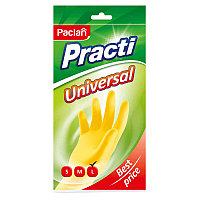 Перчатки резиновые Paclan "Practi.Universal", р.L, желтые