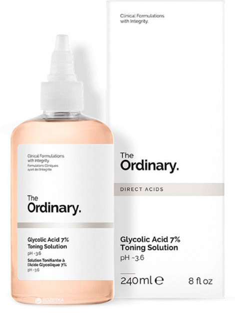 Обновляющий тоник с гликолевой кислотой The Ordinary Glycolic Acid 7% Toning Solution