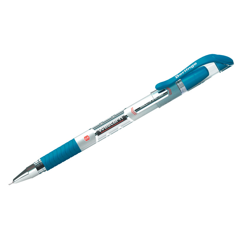 Ручка шариковая Berlingo "Western" синяя, 0,5мм, грип - фото 1 - id-p86505234