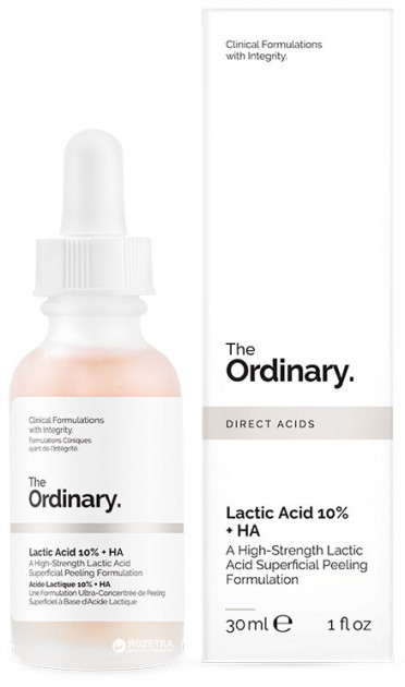 Пилинг с молочной кислотой The Ordinary Lactic Acid 10%+ HA