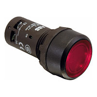 Кнопка с подсветкой CP1-11R-10 красная 24В AC/DC с плоской клавишей без фиксации 1НО