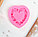 Молд силиконовый «Сердце в розочках», 7×7 см, фото 2