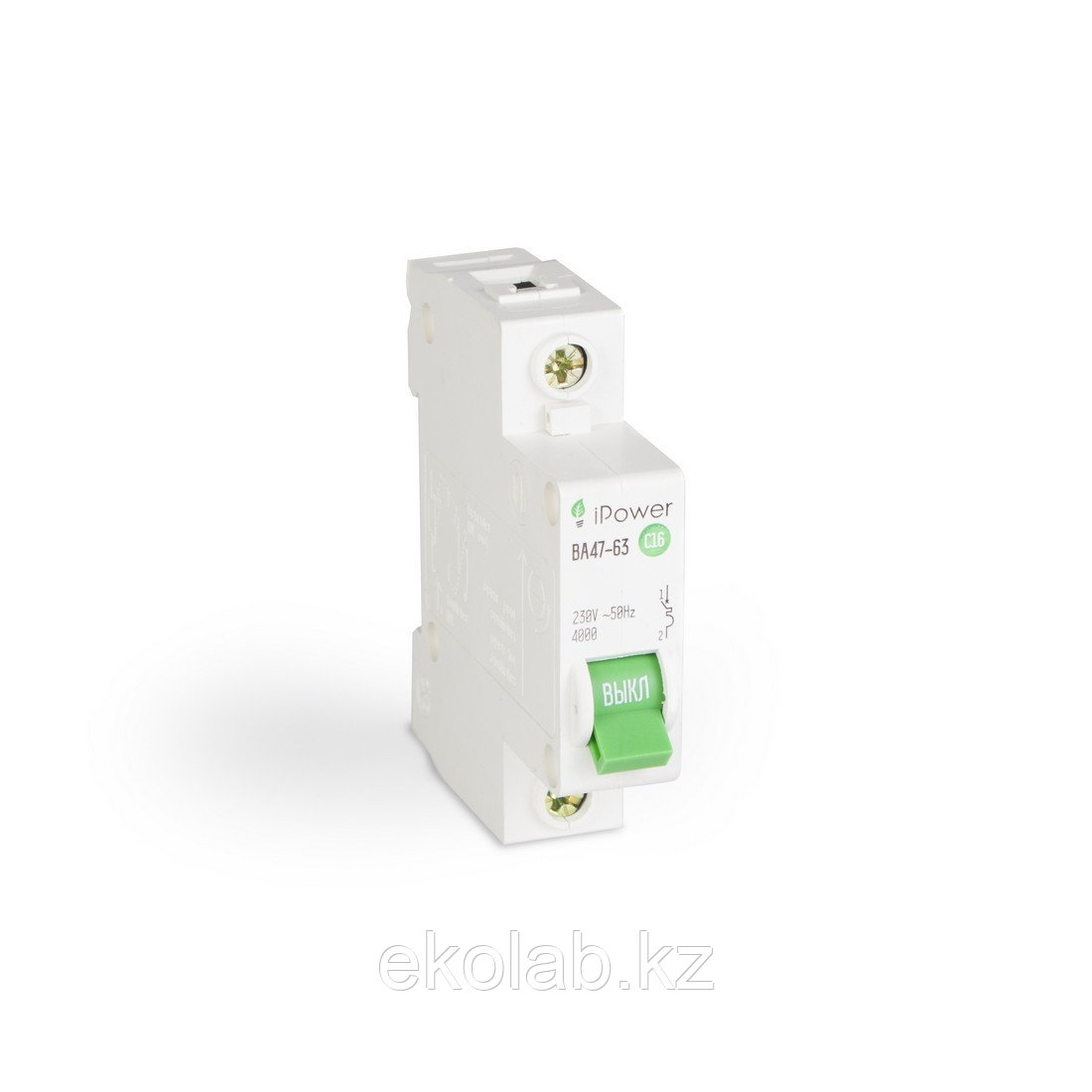Автоматический выключатель реечный iPower ВА47-63 1Р 10А - фото 1 - id-p86505408
