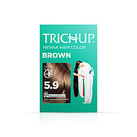 Тричуп краска для волос на основе хны КОРИЧНЕВАЯ , 5.9, Васу