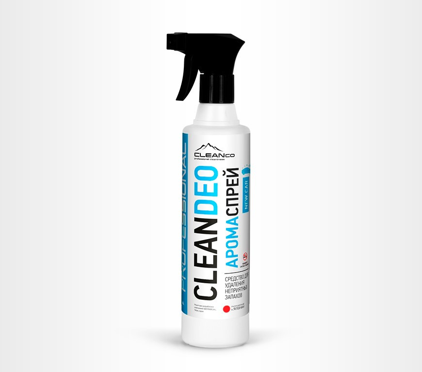 Средство для удаления неприятных запахов CleanCo "CLEANDEO NEW CAR" (500мл)