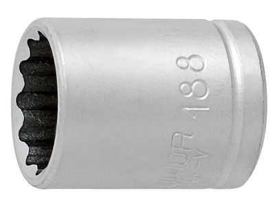 Головка торцевая двенадцатигранная, 1/4" - 188/2 12p UNIOR