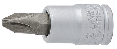 Головка торцевая со вставкой PH, 1/4" - 187/2PH UNIOR