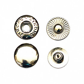 Кнопка Альфа 15 мм,сталь, никель