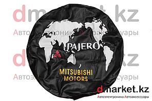 Чехол на запасное колесо R15 MMC Pajero, кожзам
