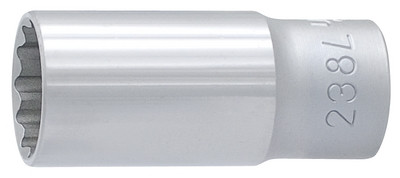 Головка торцевая двенадцатигранная удлинённая, 3/8" - 238/1L12p UNIOR