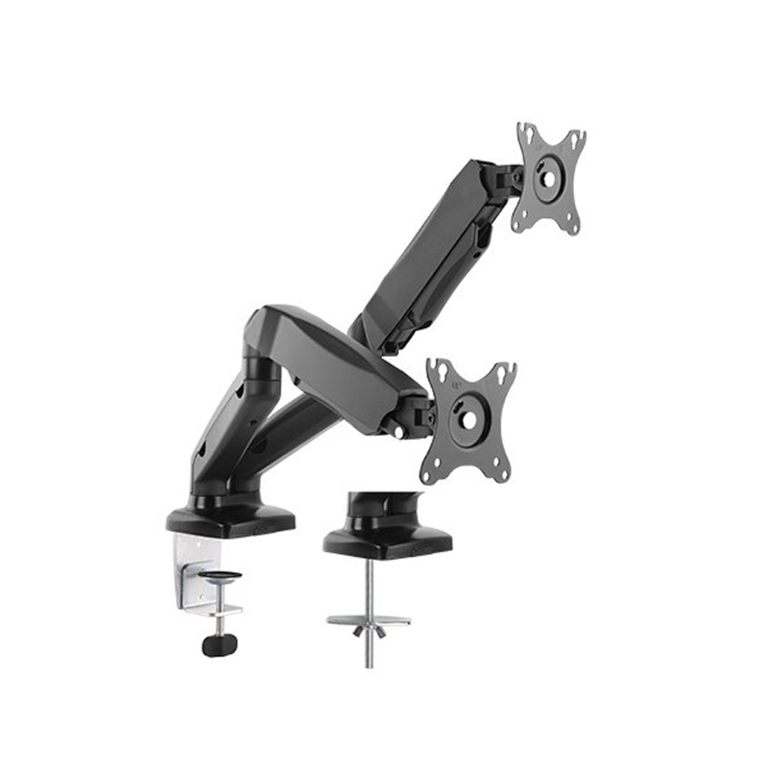 Настольный кронштейн с газлифтом Brateck LDT13-C024 для 2-х мониторов (13"-27")