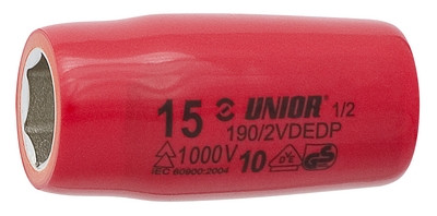 Головка торцевая шестигранная изолированная, 1/2" - 190/2VDEDP UNIOR